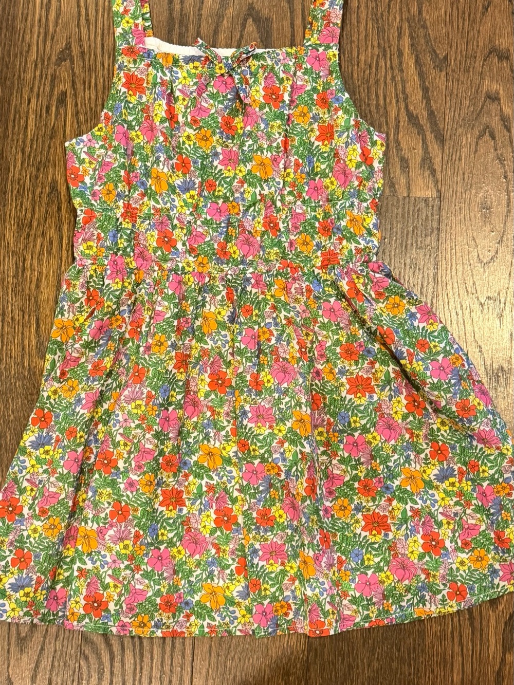 Crewcuts Floral Sundress - Pink, Orange & Yellow